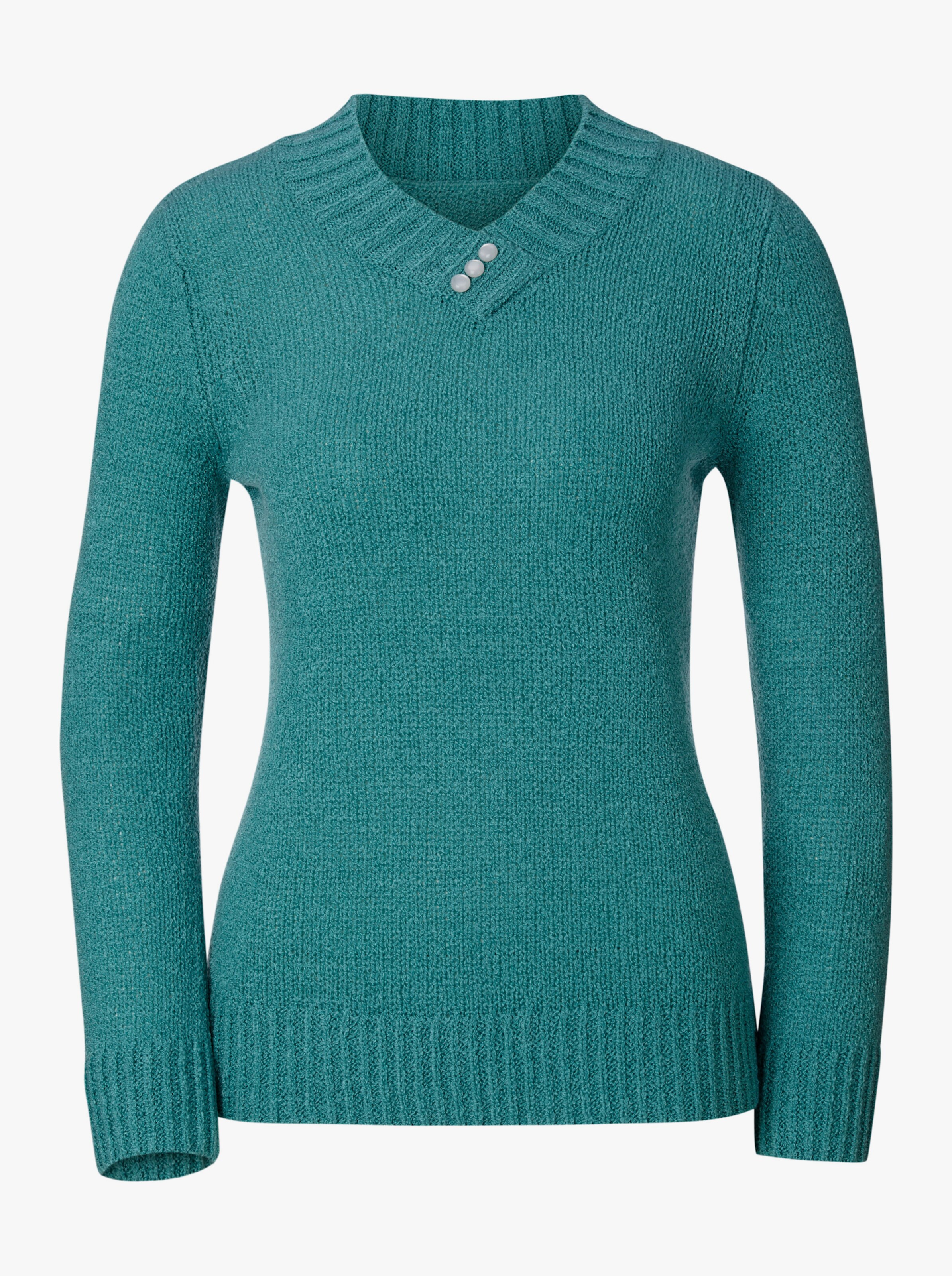 V-Ausschnitt-Pullover
