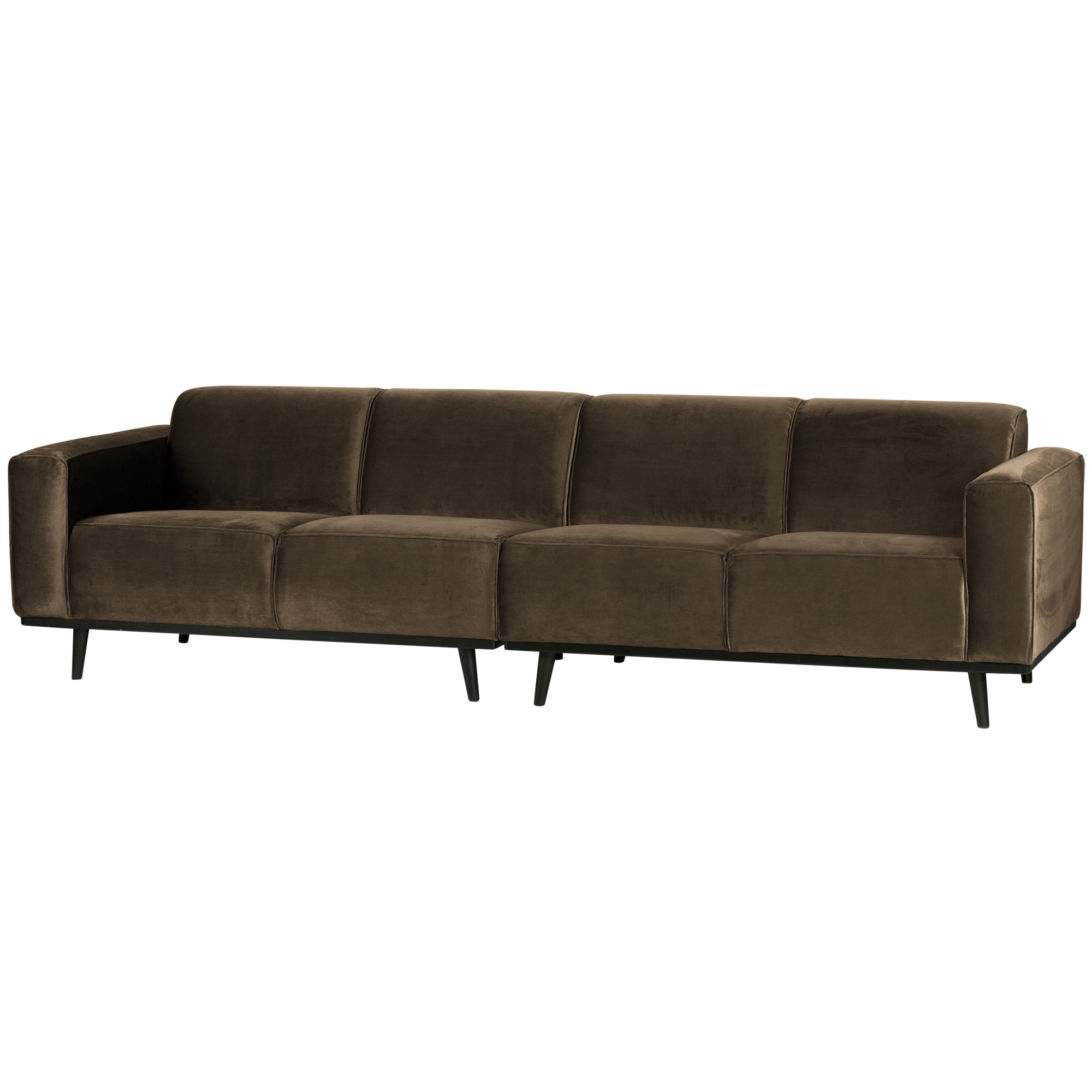 4-zits bank Statement Statement 4-zits Bank 280 cm - Fluweel - Taupe