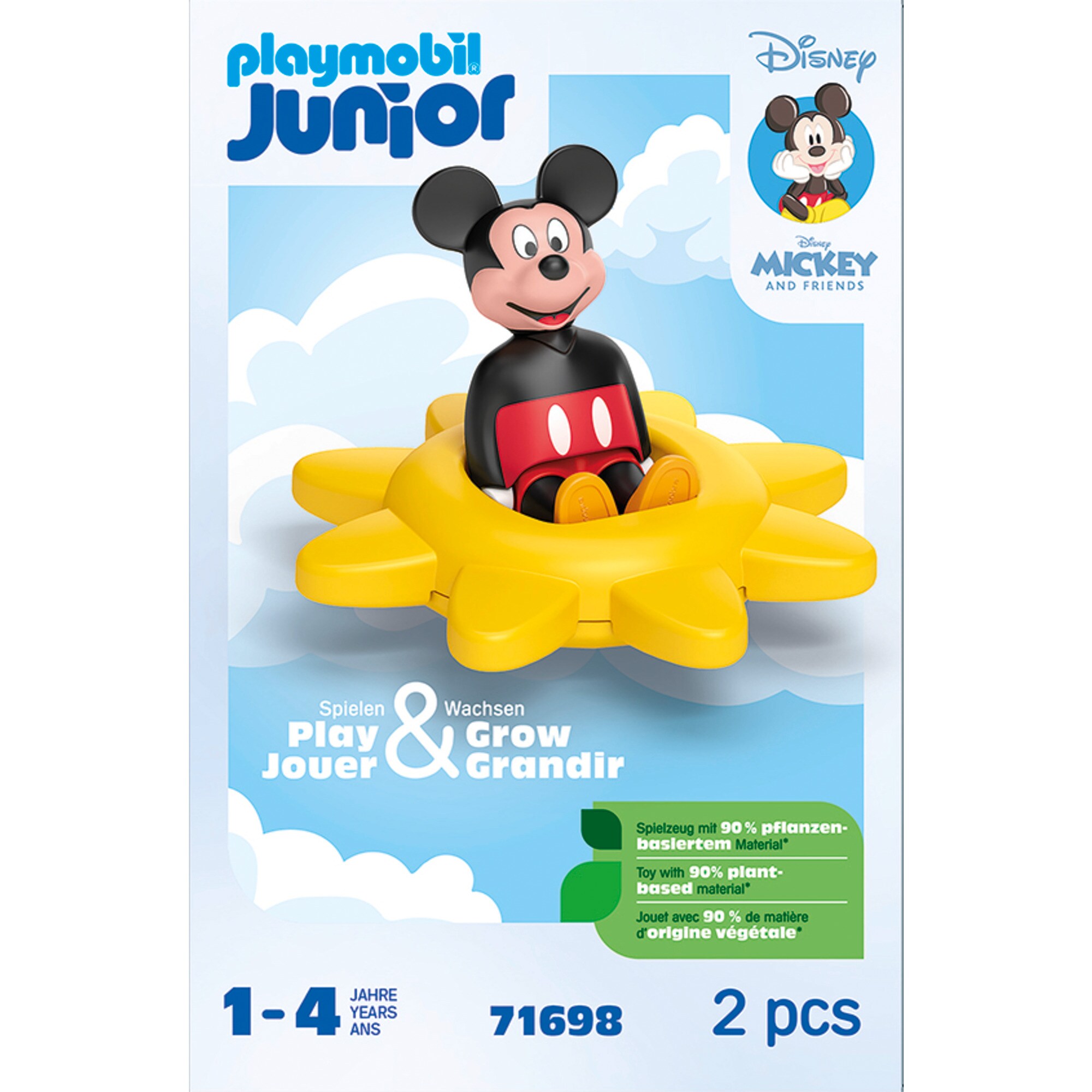 PLAYMOBIL Konstruktionsspielzeug Junior & Disney: Mickys Drehsonne mit Rasselfunktion