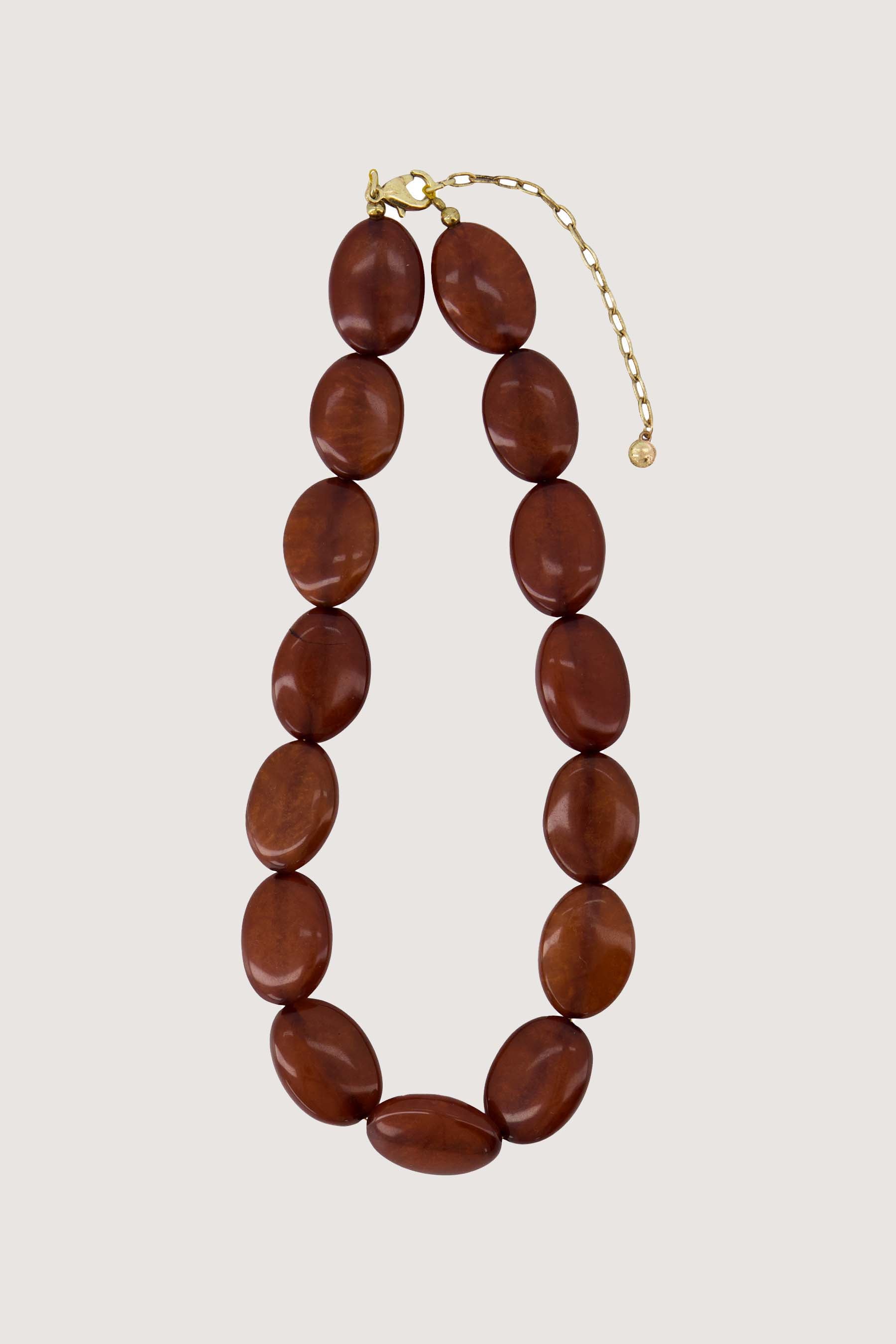 ketting van platte kralen