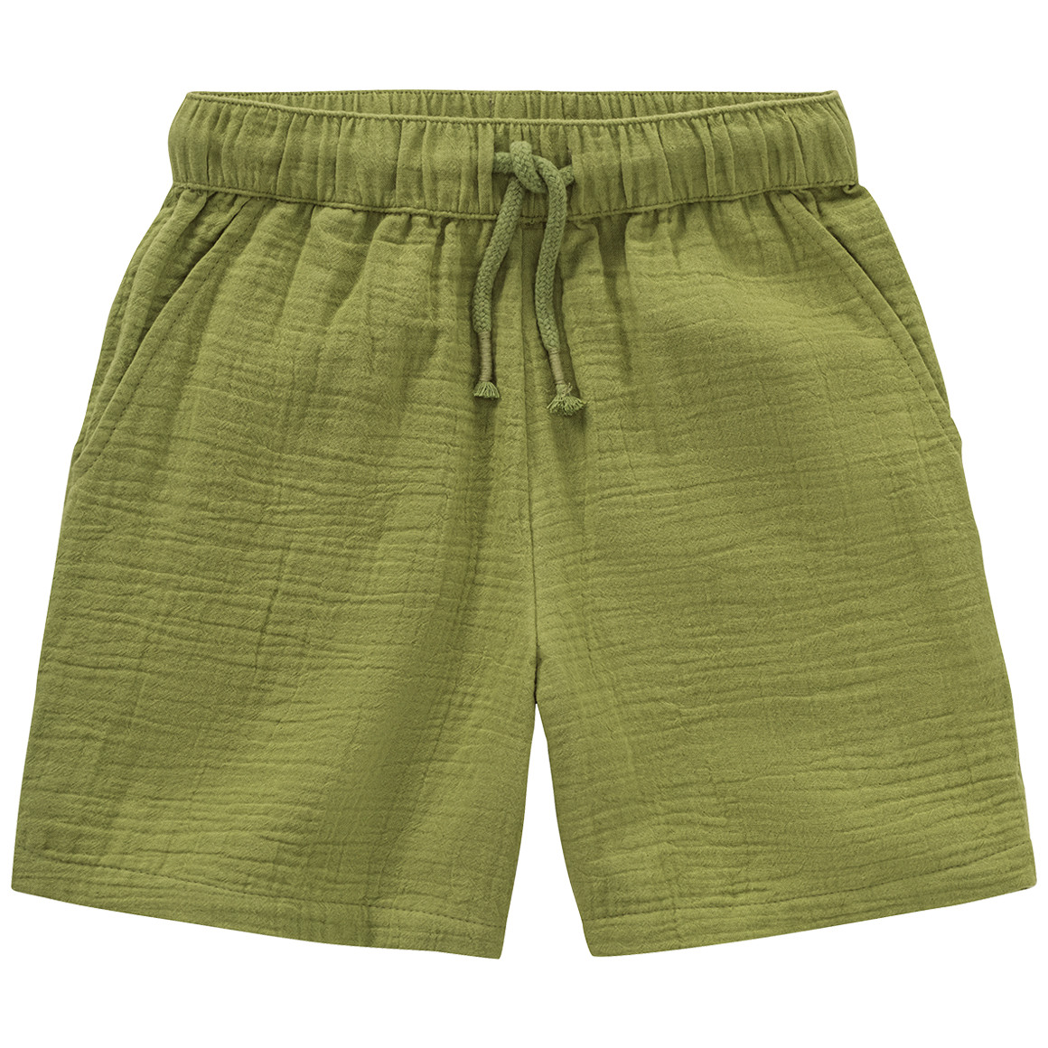 Jonas Nielsen Jungen Musselin-Shorts mit Tunnelzug grün