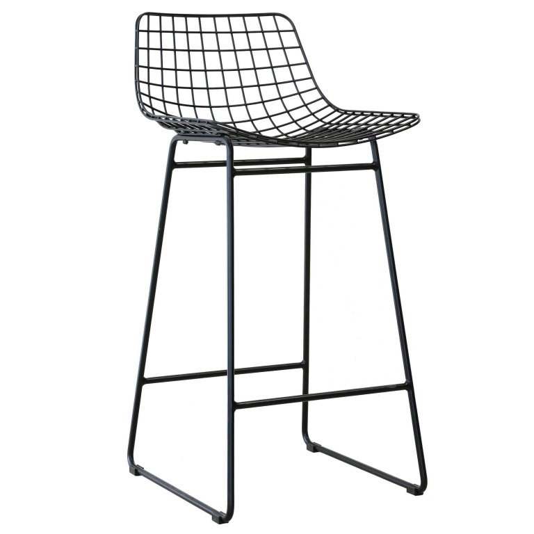 HKliving Wire barkruk zwart