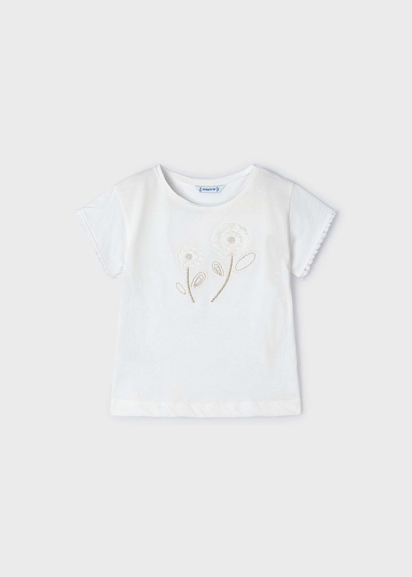 Camiseta bordada Better Cotton para meninas