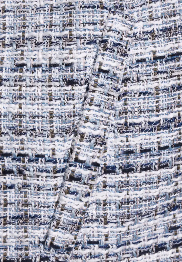 Bouclé Overshirt - gravity blue