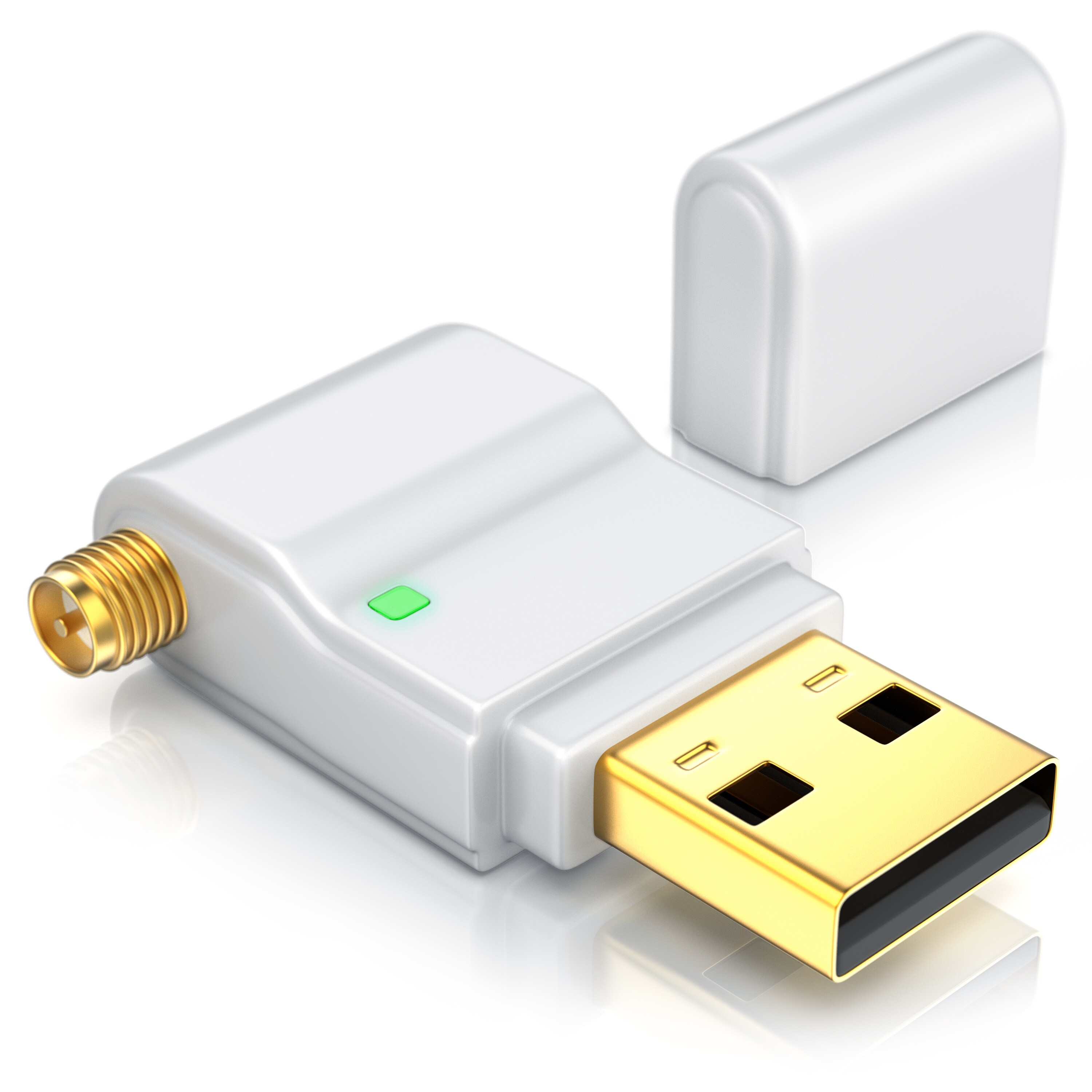 CSL - WLAN-Dongle, WLAN Stick, 300 Mbit/s, mit abnehmbarer Antenne, USB 2.0 Stick