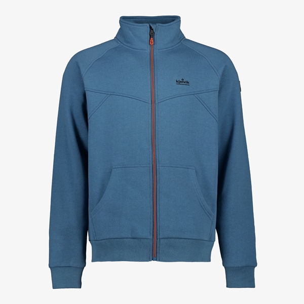Kjelvik heren outdoor fleece vest blauw