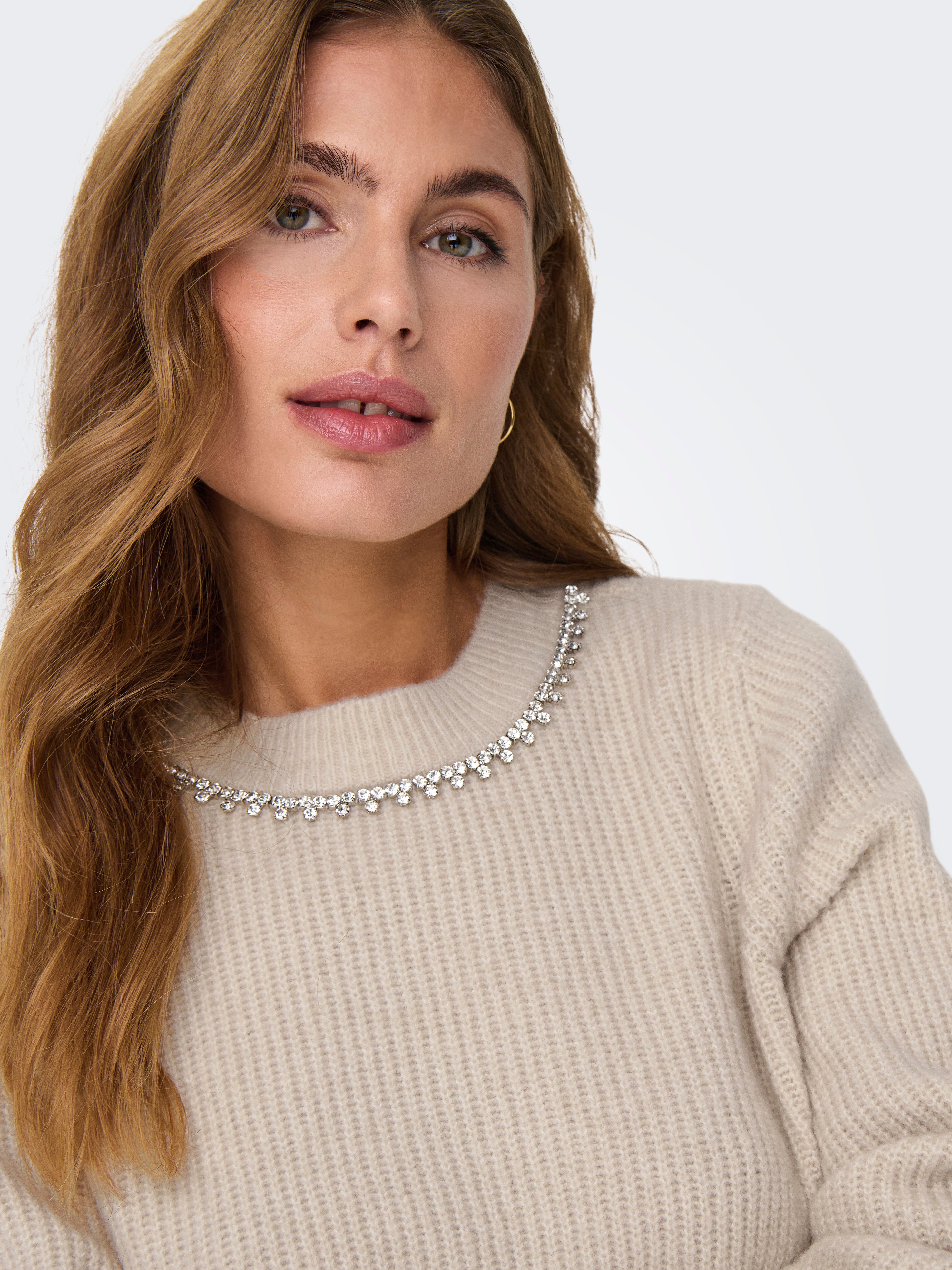 ONLGAIDA Strickpullover Pumice Stone