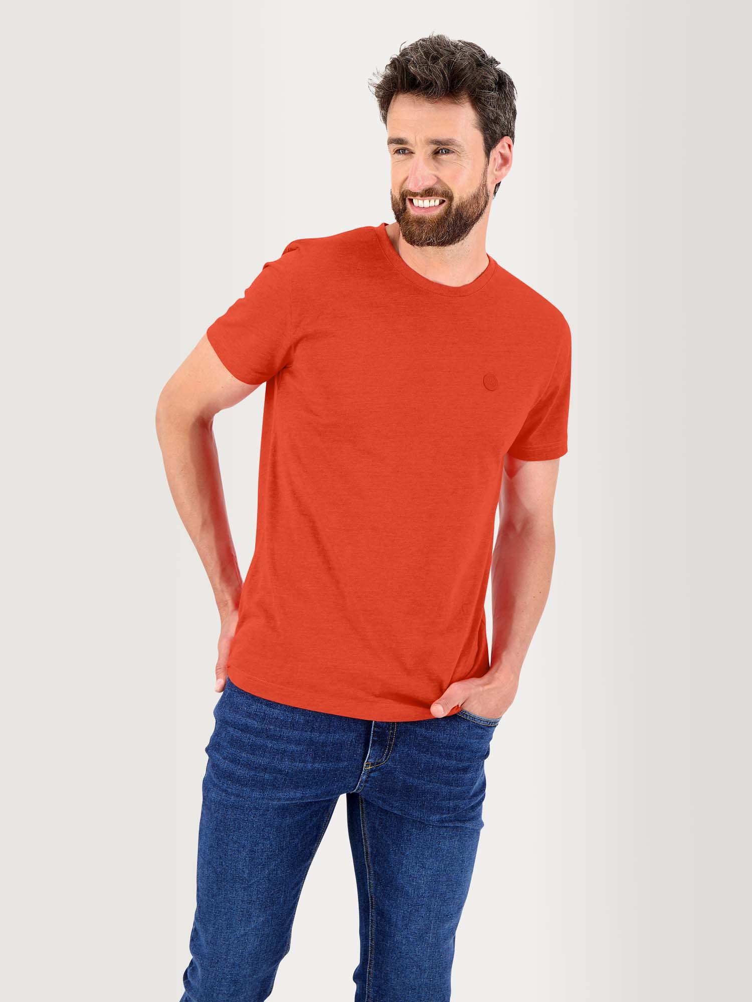 Tee Shirt Homme Manches Courtes Rouge