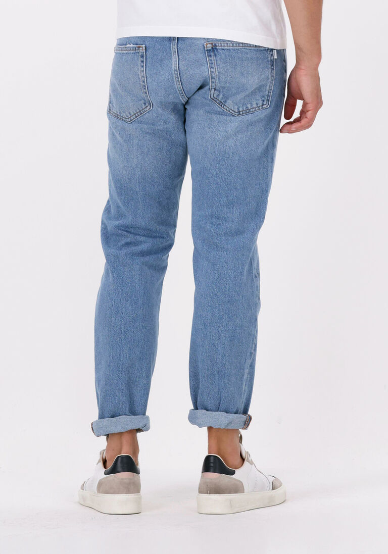 WOODBIRD blauwe woodbird straight leg jeans doc doone jeans