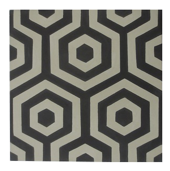Carreaux de ciment 20x20cm motif hexagonal