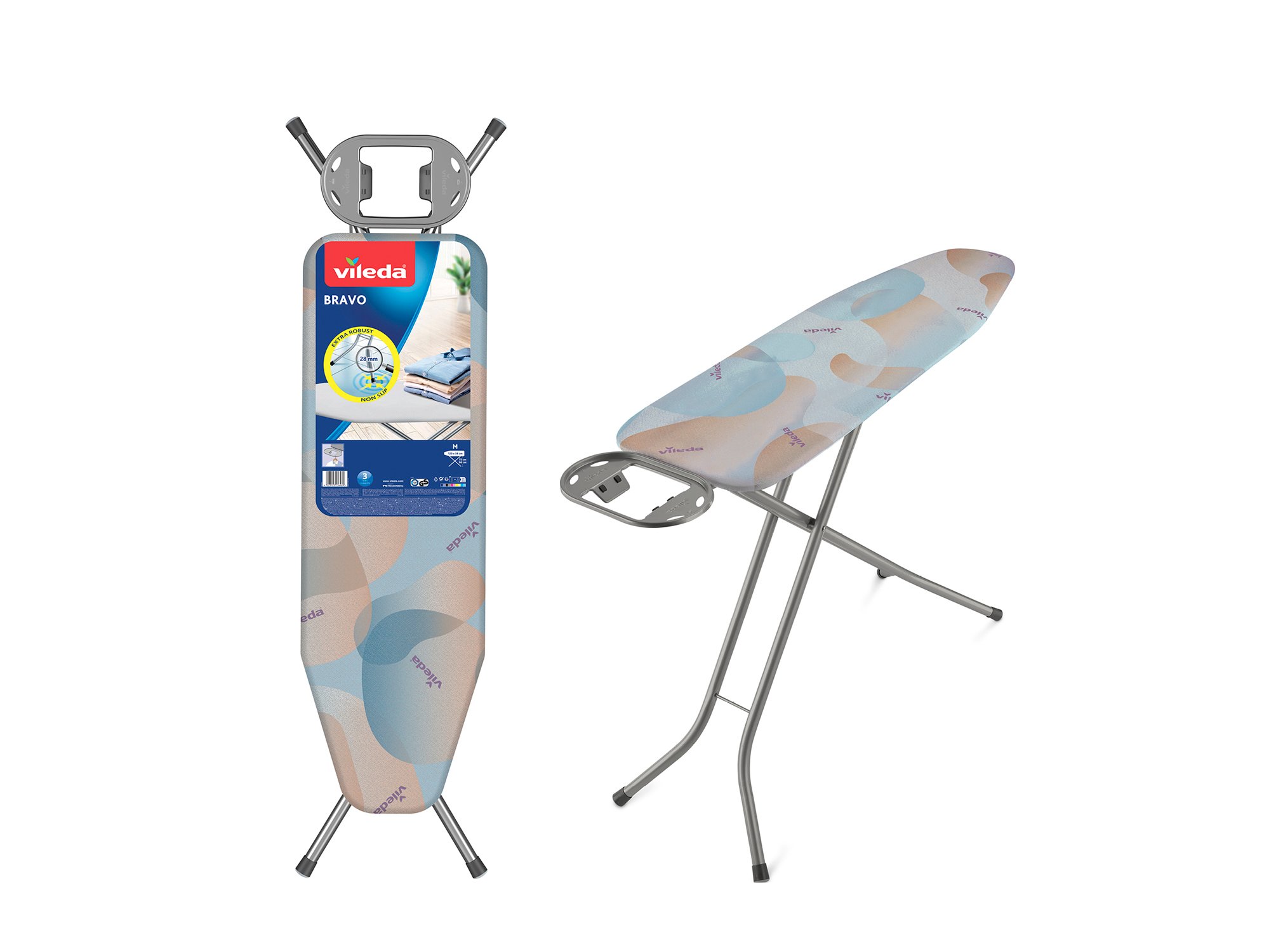 TÁBUA DE ENGOMAR VILEDA BRAVO AZUL 120X38CM