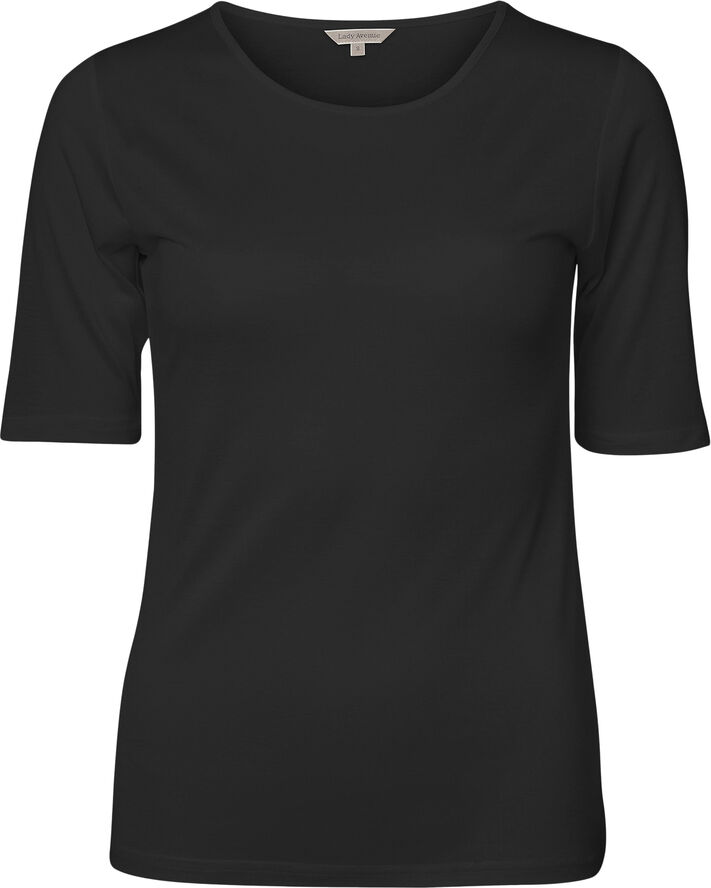 Lady Avenue Silke T-shirt Sort