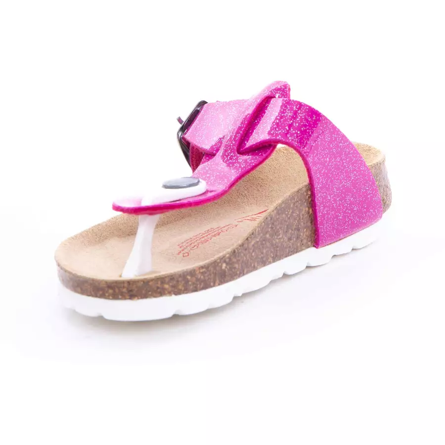 superfit Girls Zehensteg-Sandale metallic rosa (mittel)