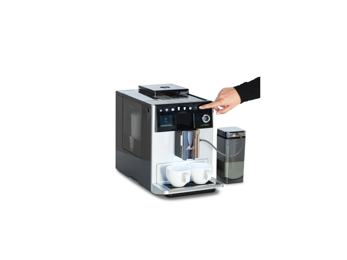 Melitta F63/0-201, Espressomaskine, 1,8 L, Kaffebønner, Indbygget kværn, 1400 W, Sølv