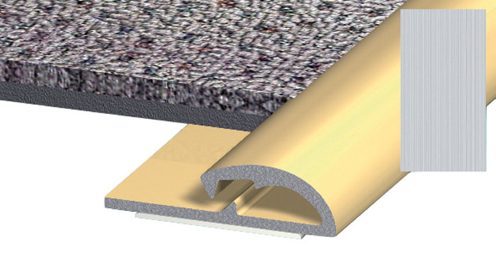 Gulvprofil alu. - 12 x 34 mm x 0,9 m