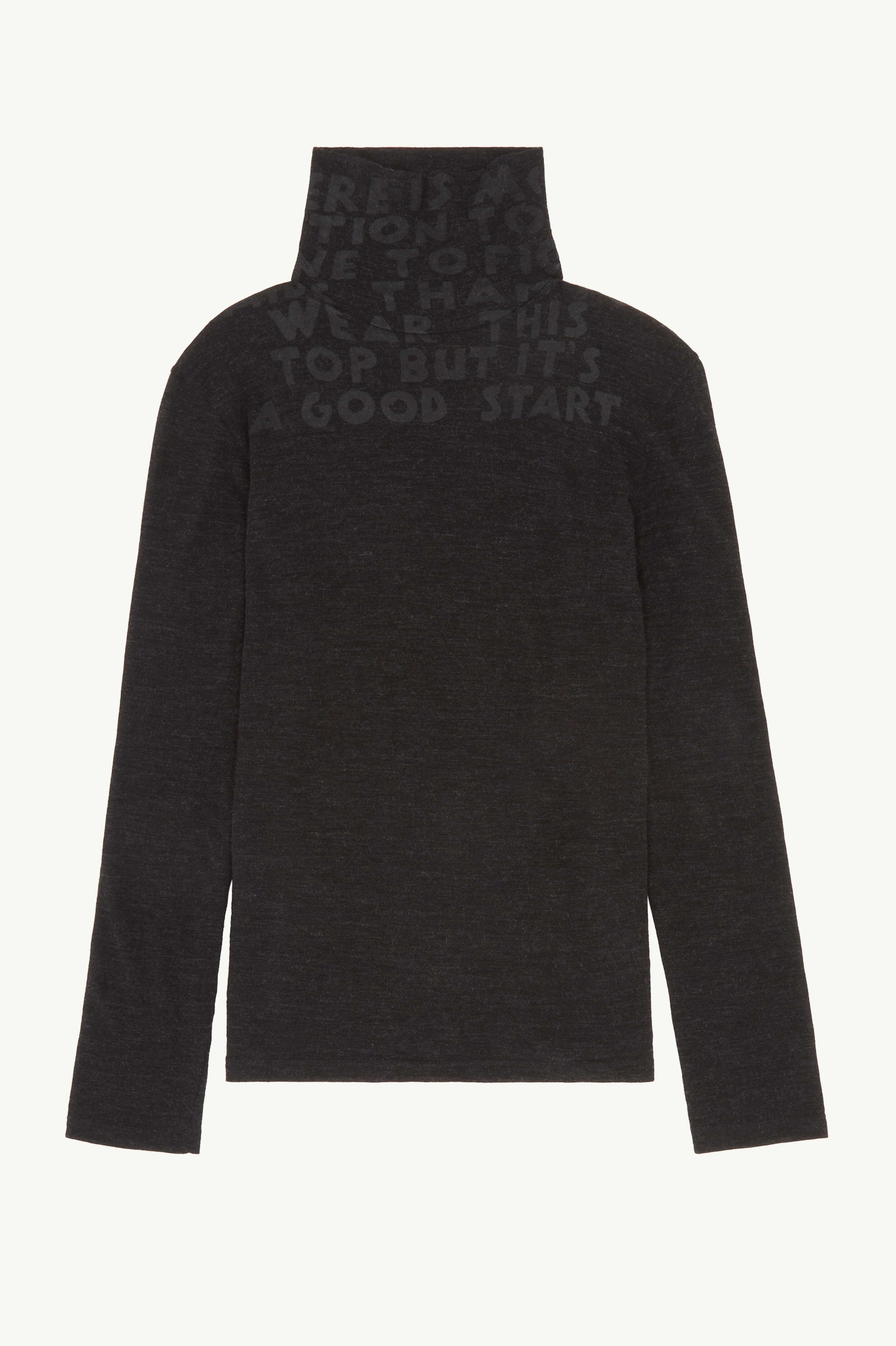 Pull col roulé à manches longues en laine pour homme | MM6