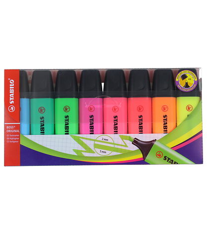 Stabilo Textmarker - BOSS - 8 st. - Mehrfarbig