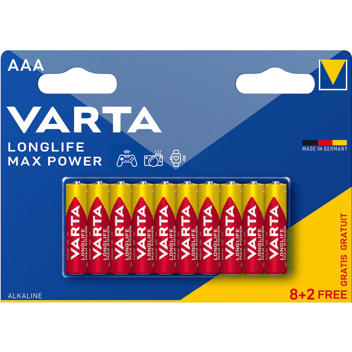 Varta Longlife Power AAA batteri (10-pakk)