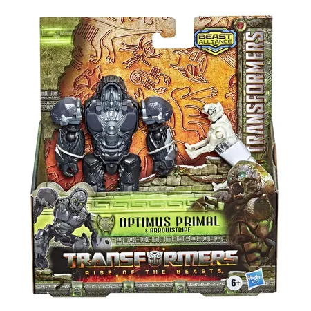 Hasbro Transformers: Aufstieg der Bestien Beast Alliance Beast Weaponizers 2er-Pack Optimus Primal und Arrowstripe