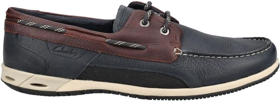 Clarks Orson Sail Heren Veterschoenen Navy Combi
