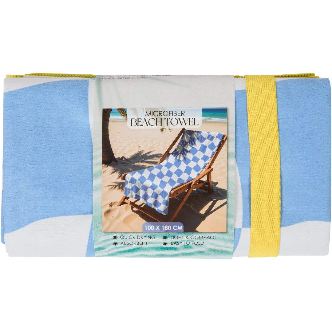 Serviette de plage en microfibre