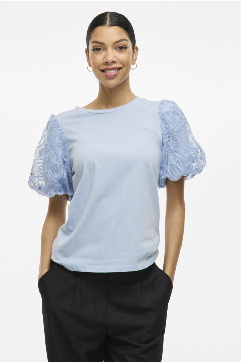 Vila blauwe dames t-shirt
