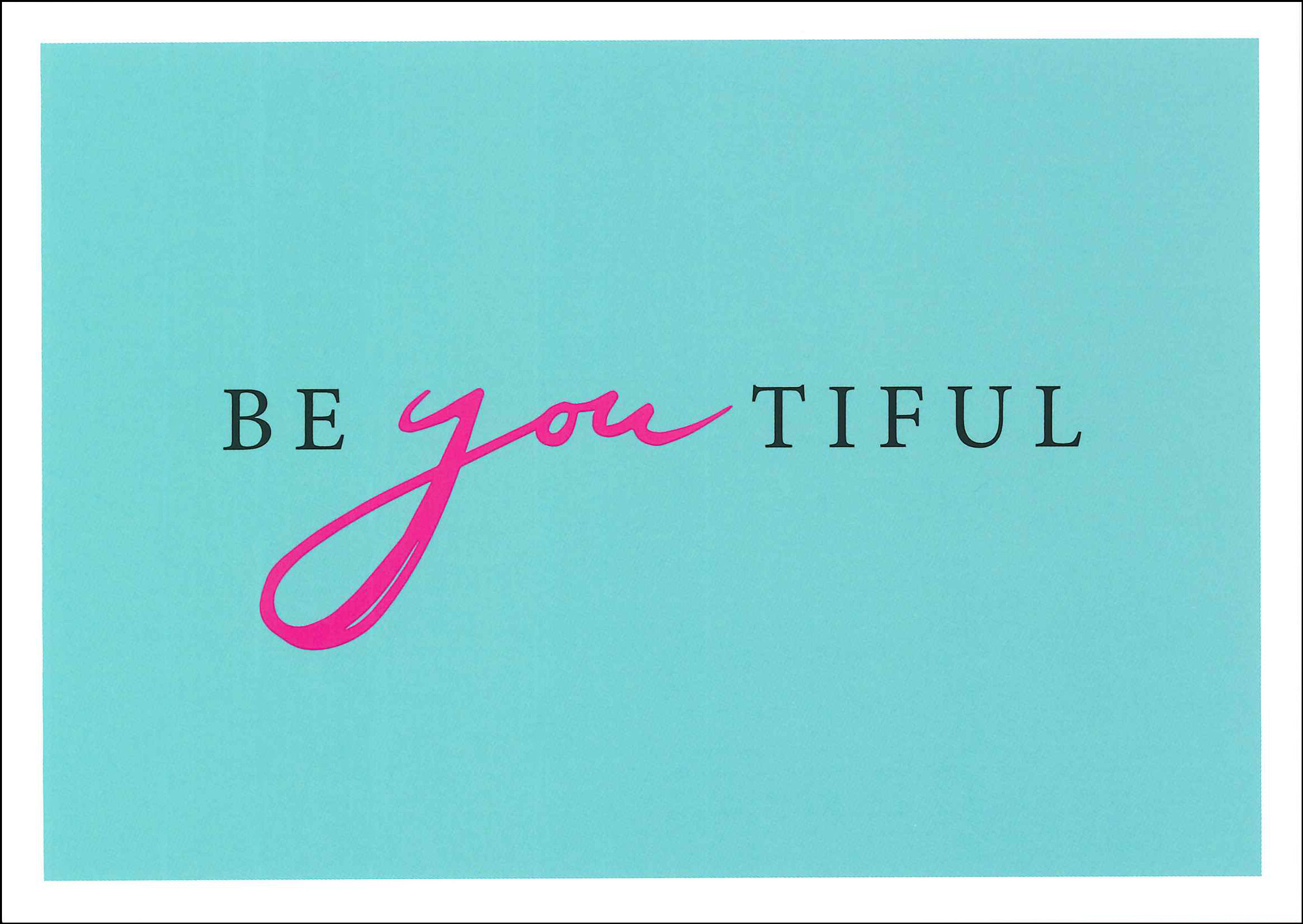 Postkarte 'beYOUtiful' günstig bestellen