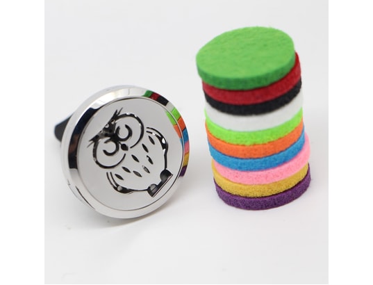 ZEN AROME - Diffuseur d'huiles essentielles pour voiture en inox clip'ar...