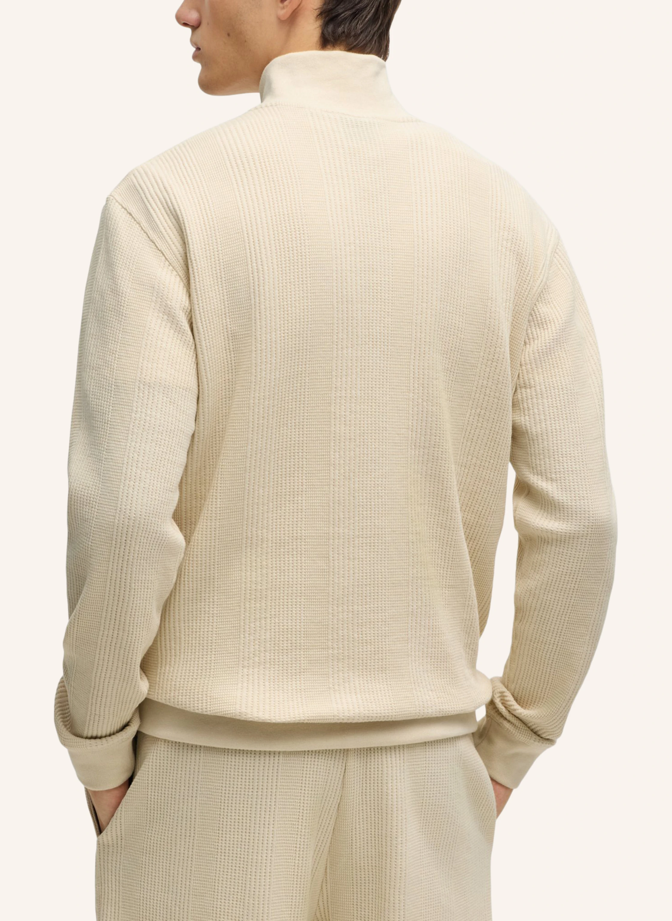 BOSS Loungewear Jacke STRUCTURE 1/4 ZIP Regular Fit