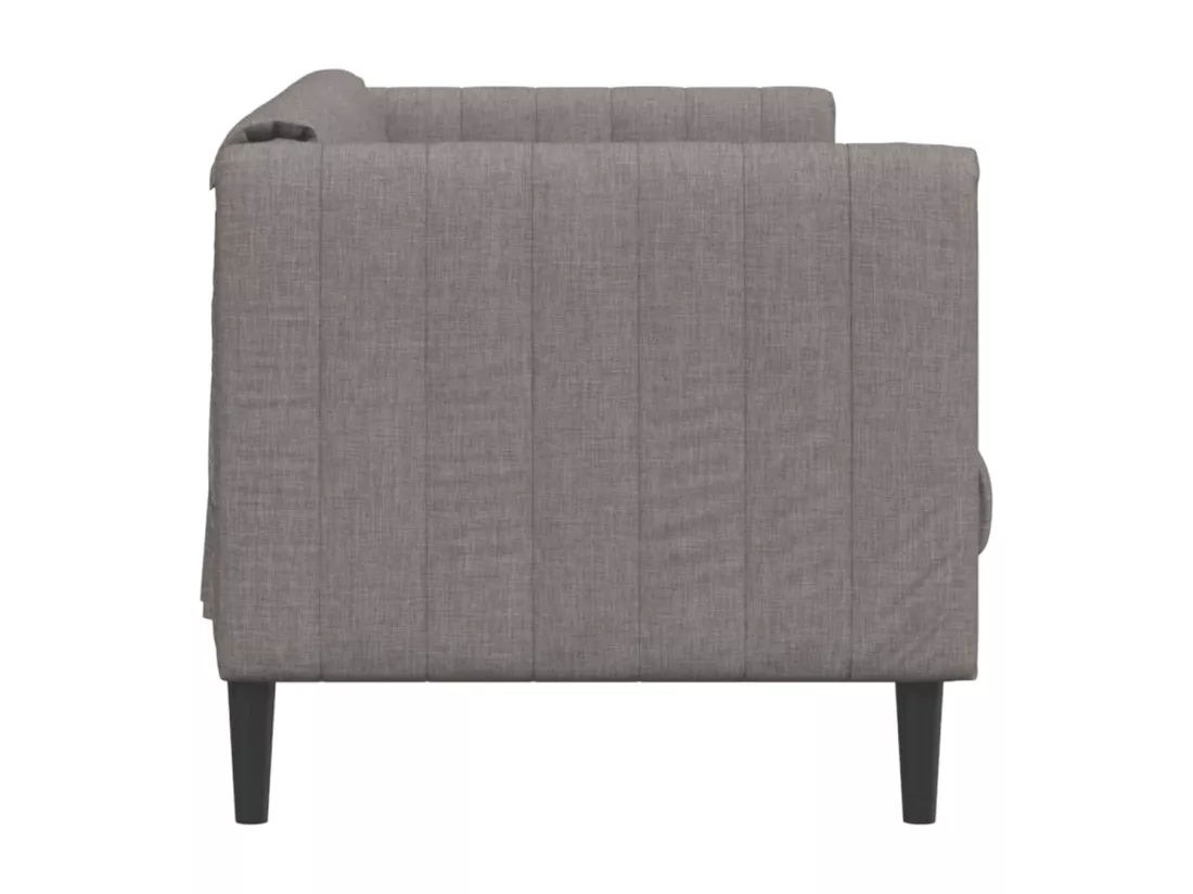 Canapé à 2 places taupe tissu