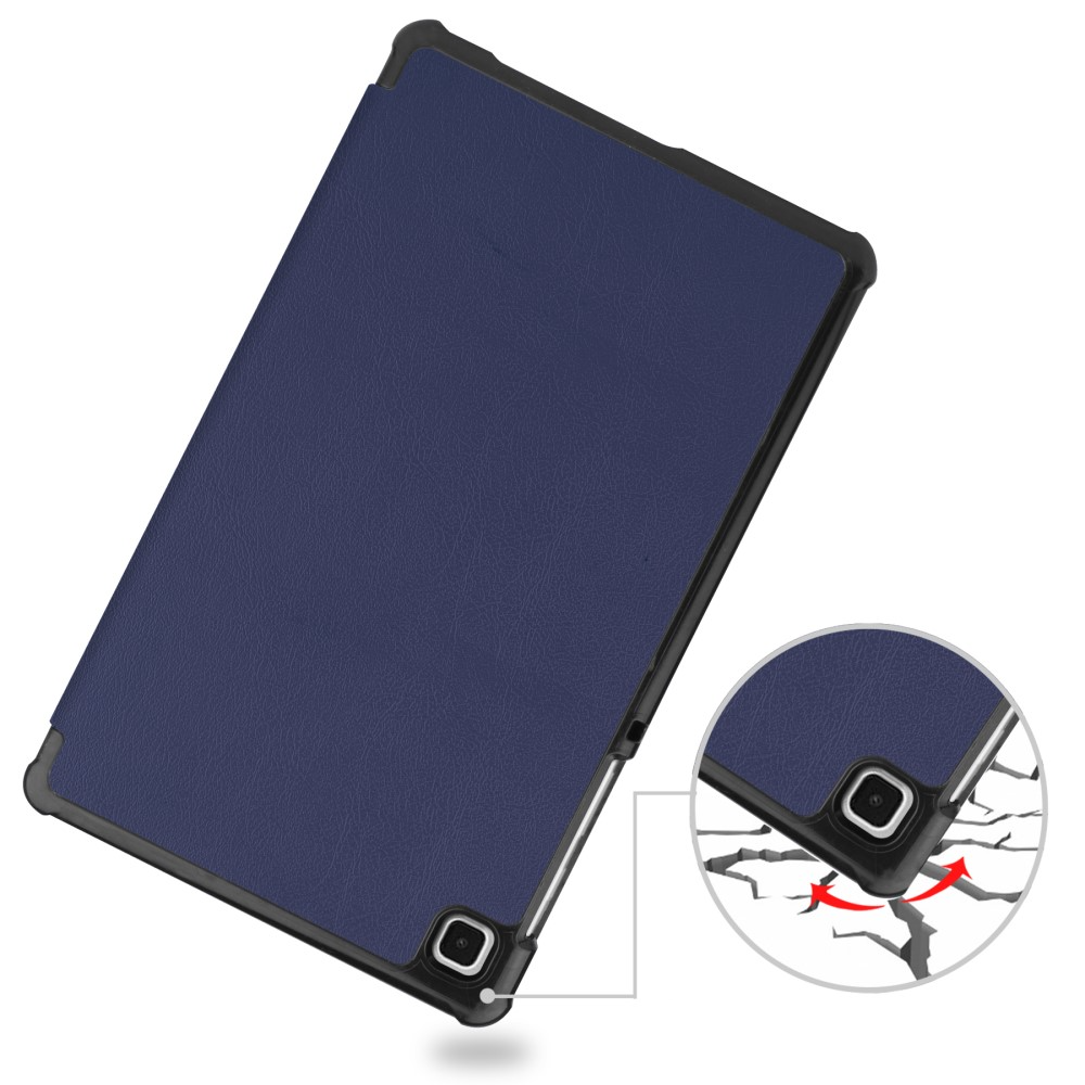 Samsung Galaxy Tab A7 Lite Leder Tasche Smart Cover Hülle - Blau