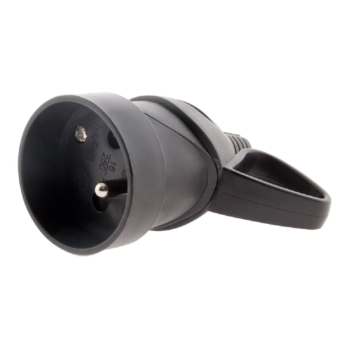 Zenitech Fiche femelle anneau 16A 2P+T - Noir