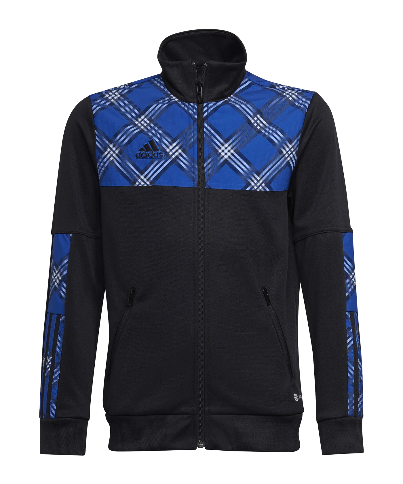 adidas Tiro Trainingsjacke Kids Schwarz Blau