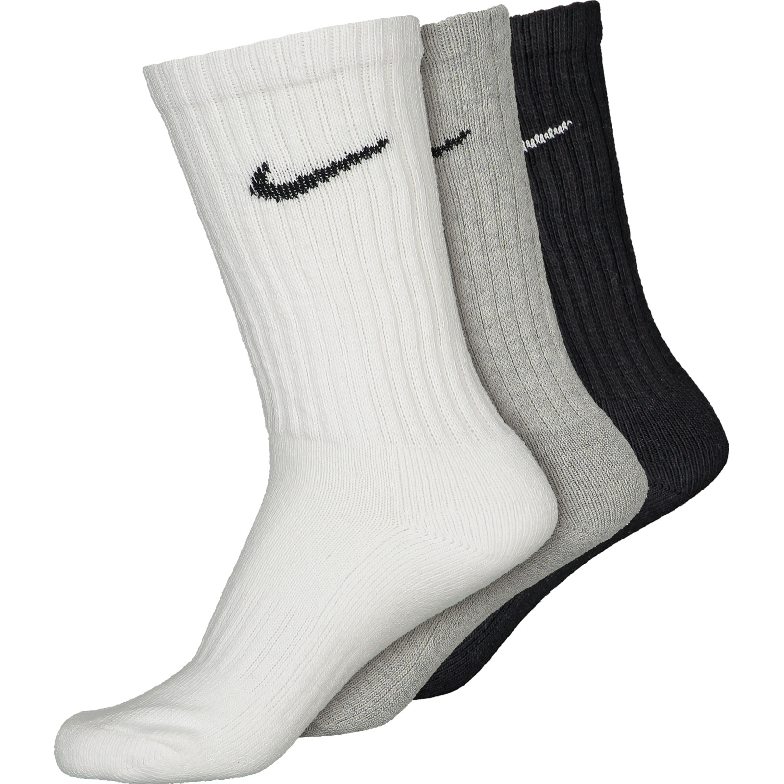Nike Erwachsenen-Sportsocken Cush 3er-Pack 38-42, multicolor