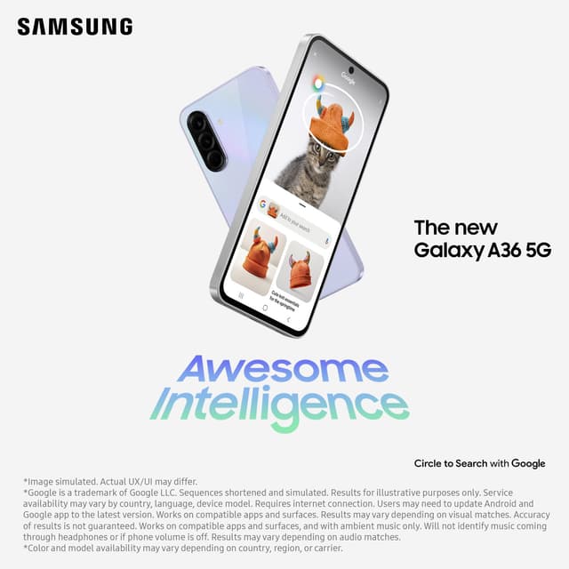 Samsung Galaxy A36 5G smartphone 8/256GB (lime)
