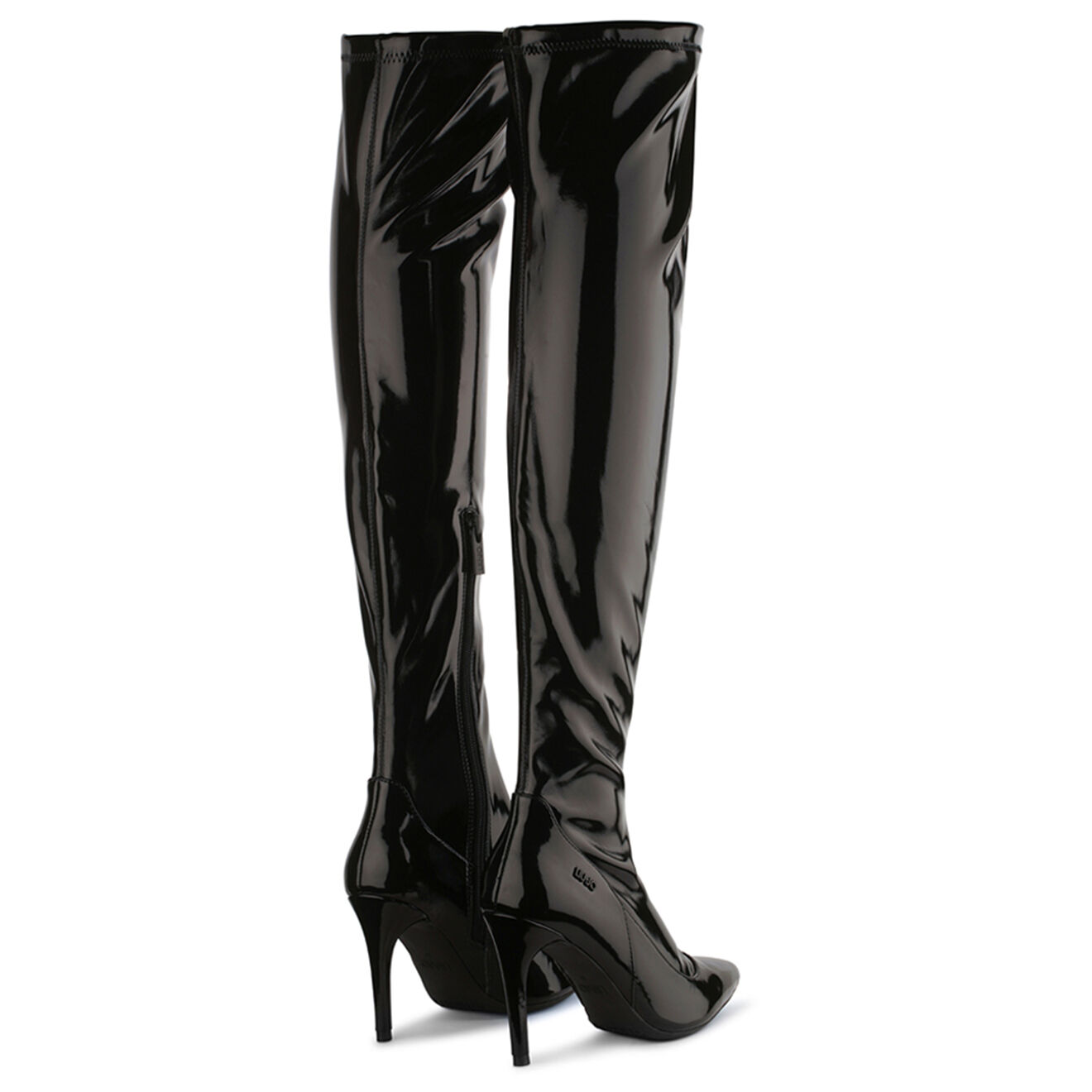 Liu-Jo Bottes Versa en Cuir noires