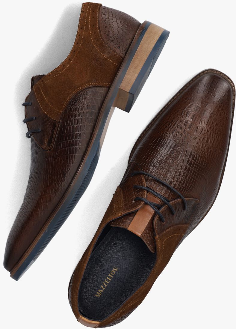 MAZZELTOV cognac mazzeltov nette schoenen 3967