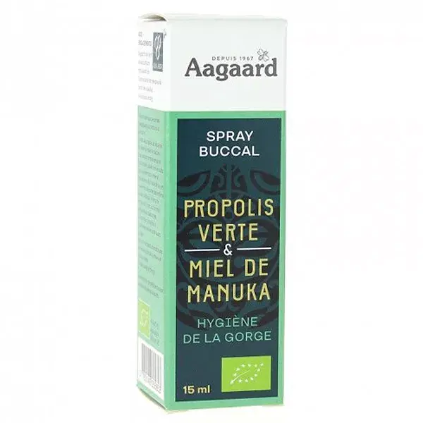 Aagaard Oral Spray Própolis Verde e Mel Manuka 15ml
