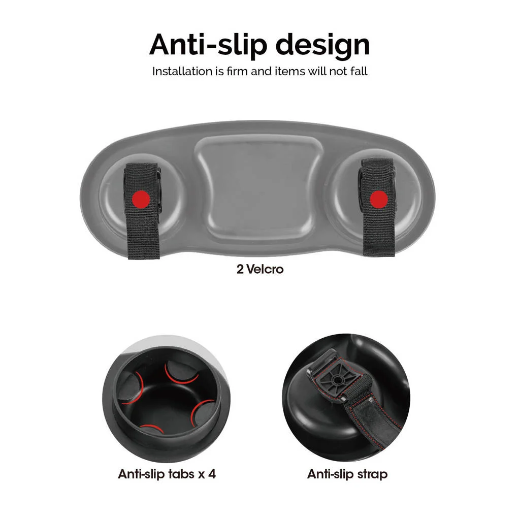 Titaniumbaby 3-in-1 Stroller Snack Tray, Cup & Phone Holder
