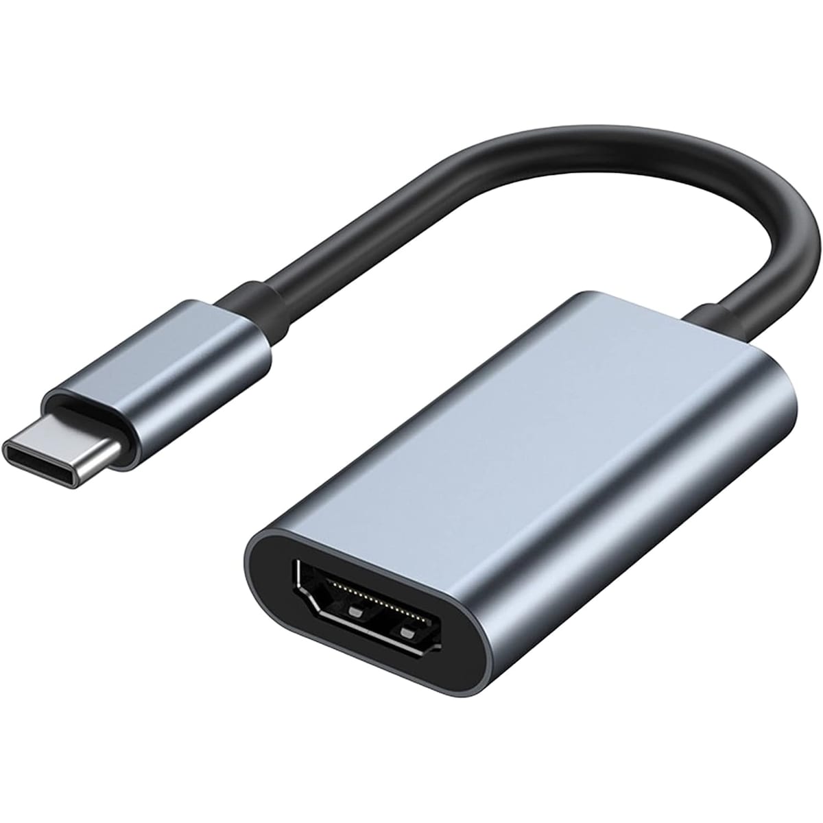 NÖRDIC USB C til HDMI adapter 4k i 30Hz 10cm svart