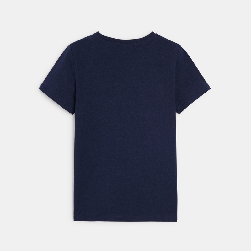 T-shirt basique manches courtes bleu garçon
