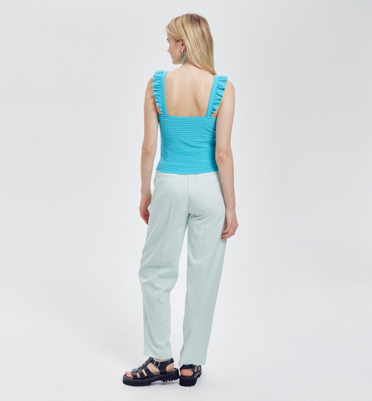 Débardeur à bretelles Femme - Turquoise
