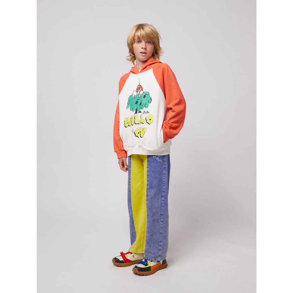 Køb Bobo Choses Multicolor Hello Joy Ranglan Ærmer Hættetrøje