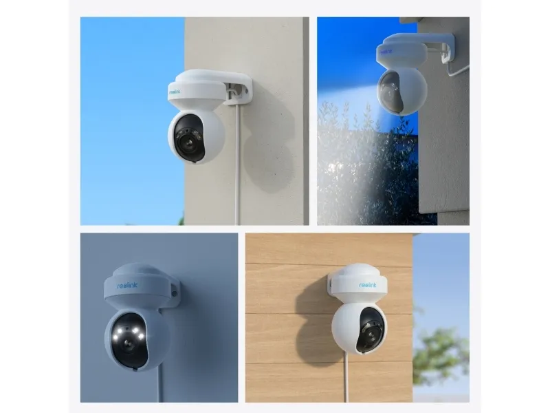 Reolink E Series E560, IP-sikkerhedskamera, Indendørs & udendørs, Kabel & trådløs, Google Assistant, Intern, 2400 - 5000 MHz