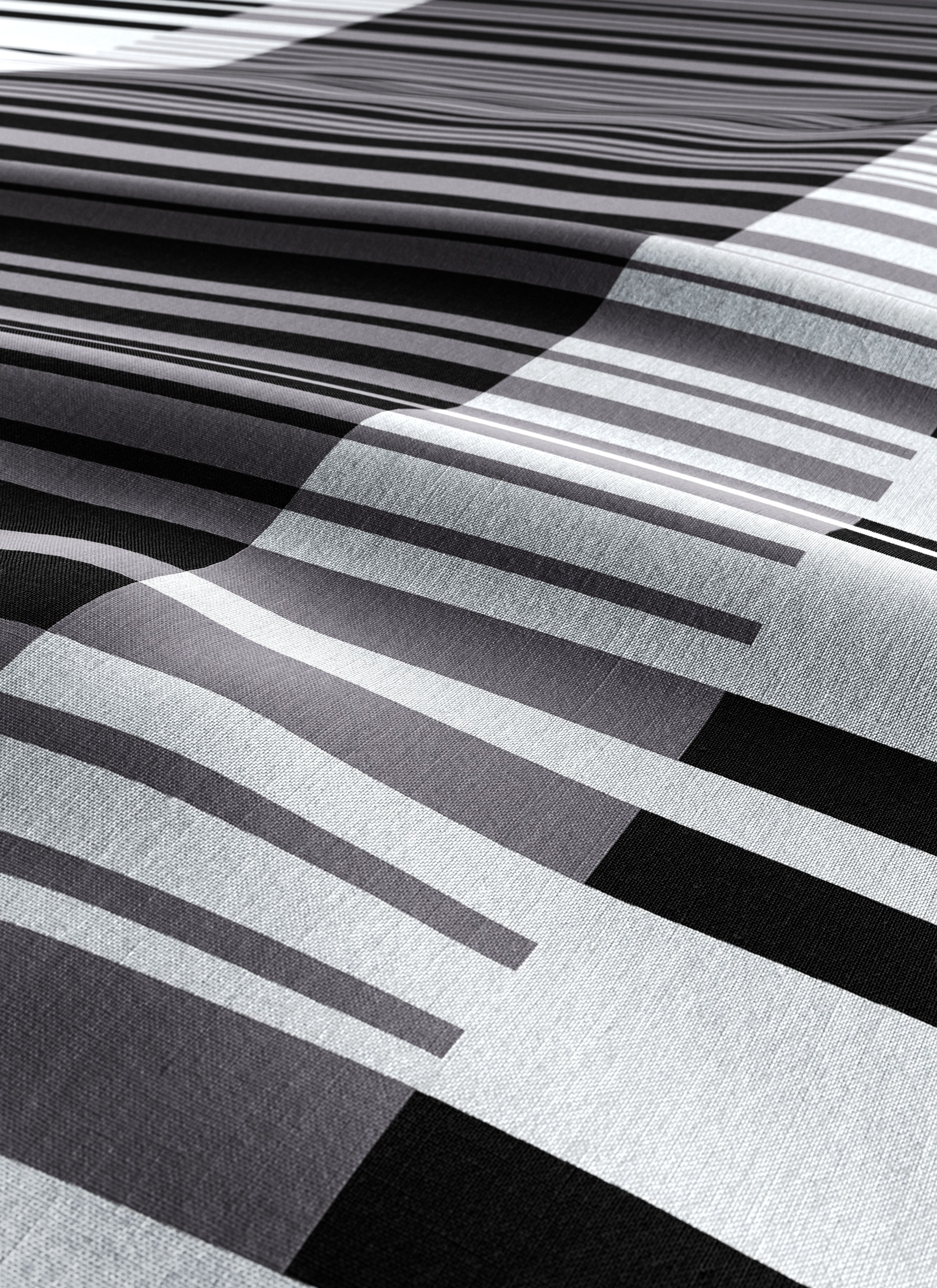 Bruno Banani Bettwäsche »Cameo in Gr. 135x200 oder 155x220 cm« 2 Stk. tlg. Bettwäsche aus Baumwolle, Bettwäsche im Streifen-Design