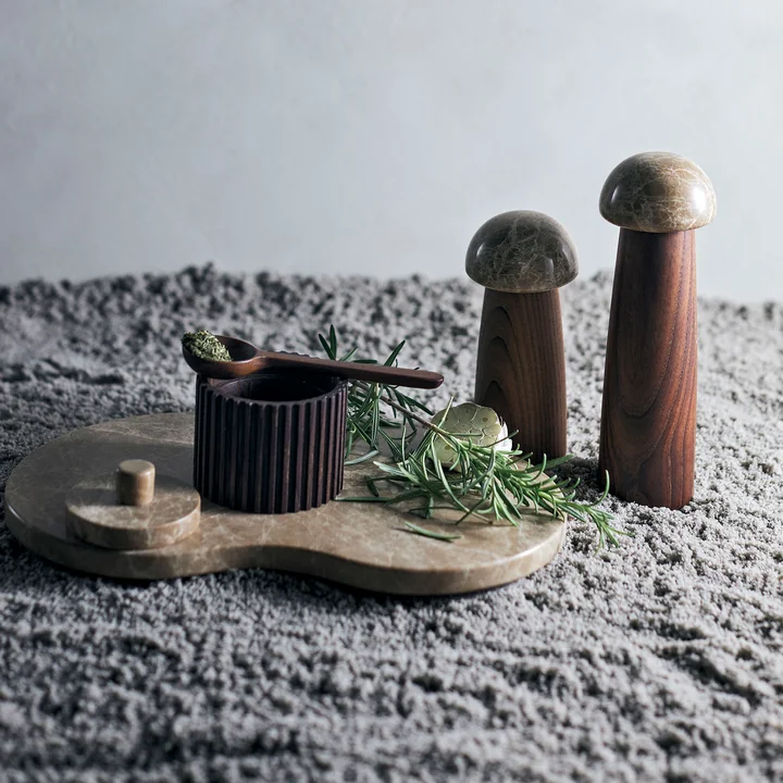 Muubs - Suji Tapas Servierbrett, 40 x 23 cm, sand