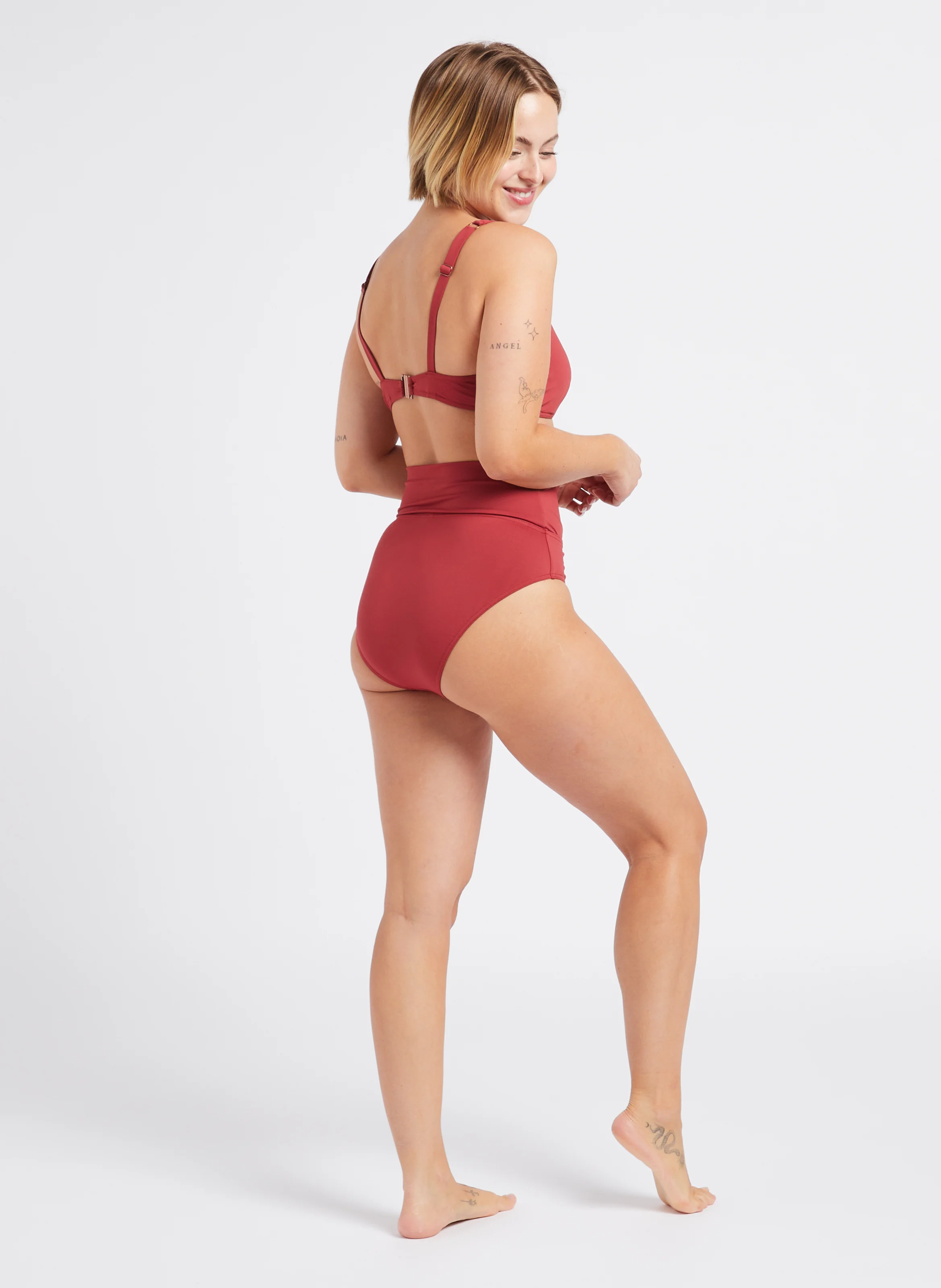CELEBES - Bas de maillot de bain taille haute| Rose