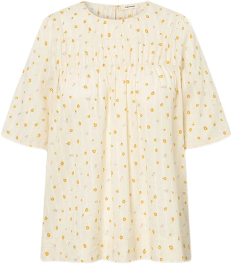 Nué Notes Atticus Blouse Orange flowers