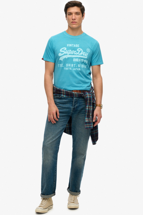 Superdry blauwe heren t-shirt