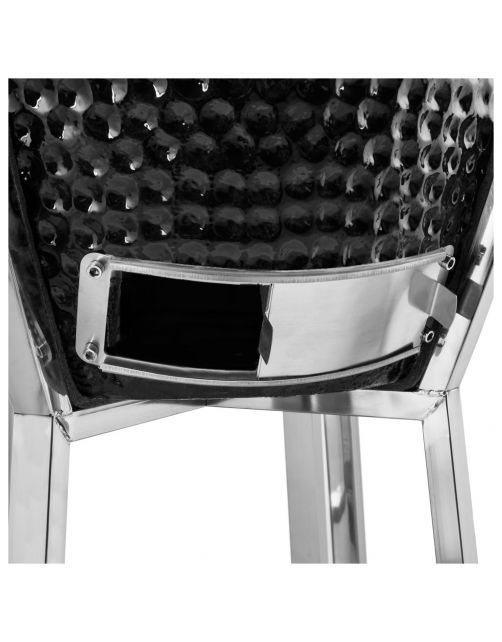 Patton Premium Kamado 21 Black - Grill - Barbecue - Ø 47 cm Zwart Zilver